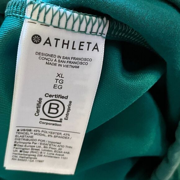 New with Tags ATHLETA Seasoft Emerald Green Casual Straight Pant Womens Size XL - Picture 5 of 6